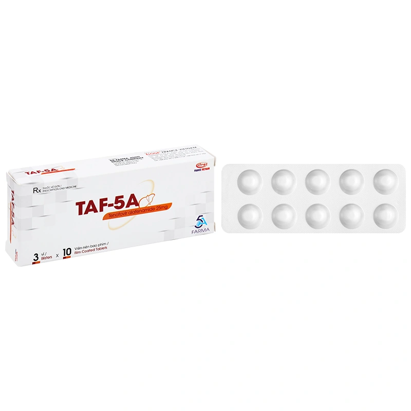 TAF-5A 25mg điều trị bệnh viêm gan siêu vi B